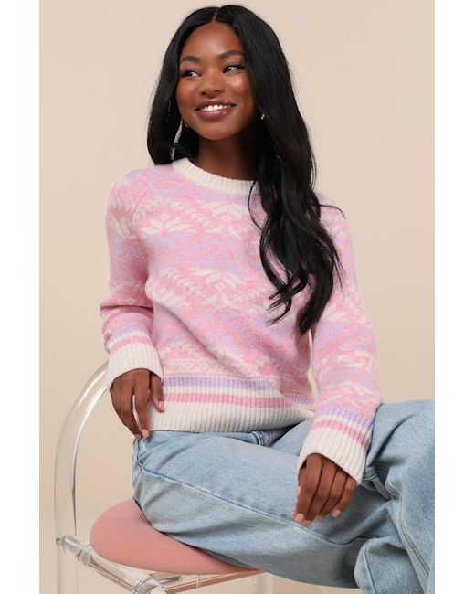 Lulus Brown Delightful Weather And Pullover Sweater
