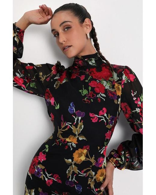 graceful arrival black floral burnout backless maxi dress Topshop burnout out floral maxi halter dress in black