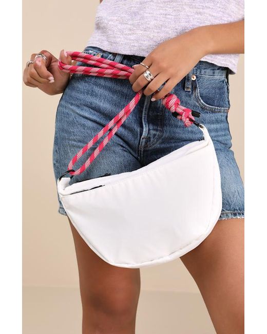 Vans Pink Belay Crescent Bag