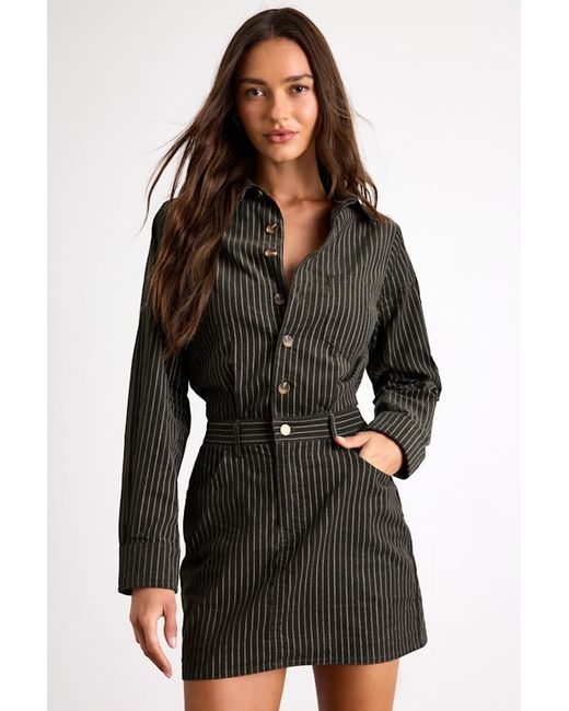 black long sleeve lace mini dress Layla Black Long Sleeve Mini Dress - US 6