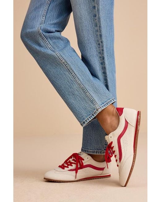 Vans Blue Super Lowpro Marshmallow And Racing Suede Leather Sneakers