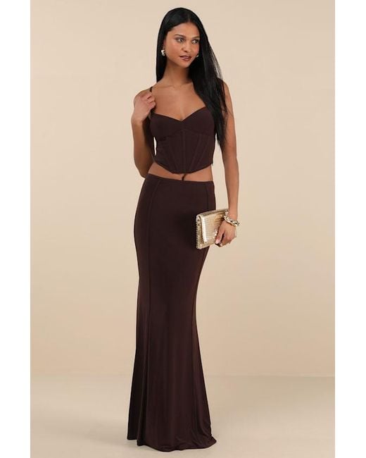 Lulus Two Piece Maxi Dress Two Piece Lulus Crochet Maxi Dress Maxi Dress  Lulus Two Piece