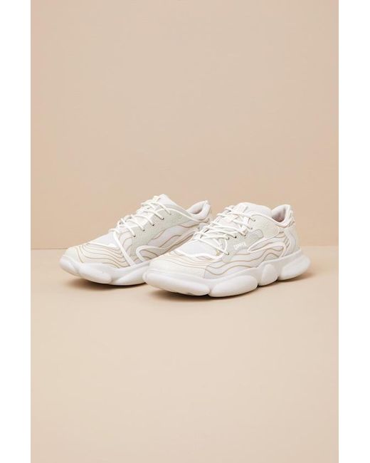 Camper Natural Karst Multi Mesh Lace-Up Sneakers