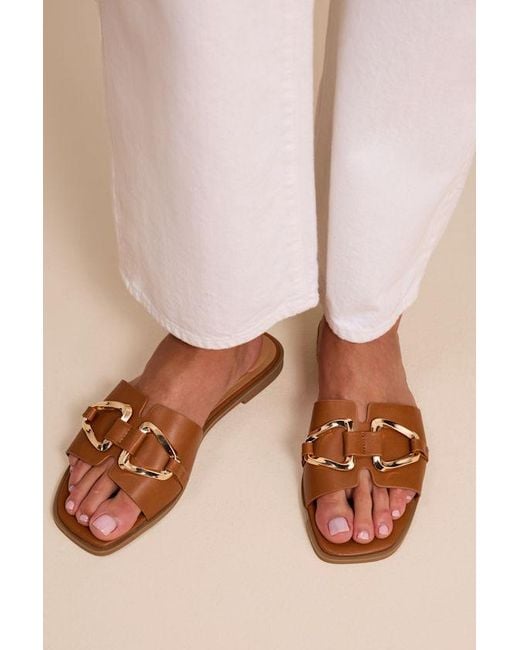 Lulus Natural Barrett Slide Sandals