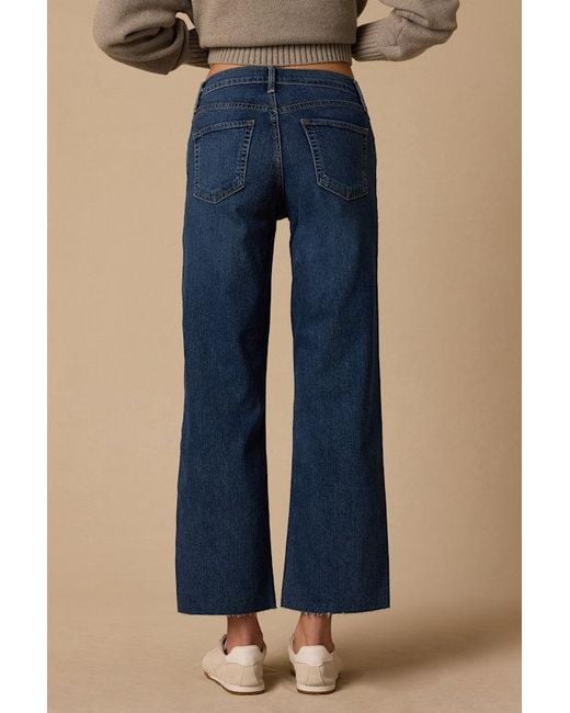Just Black Blue The Mid Rise Classic Straight Dark Wash Denim Jeans
