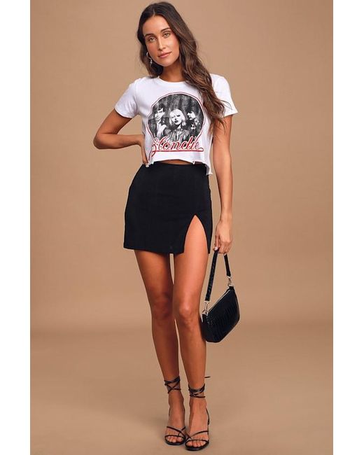 Prince Peter Blue Blondie Distressed Cropped Graphic Tee