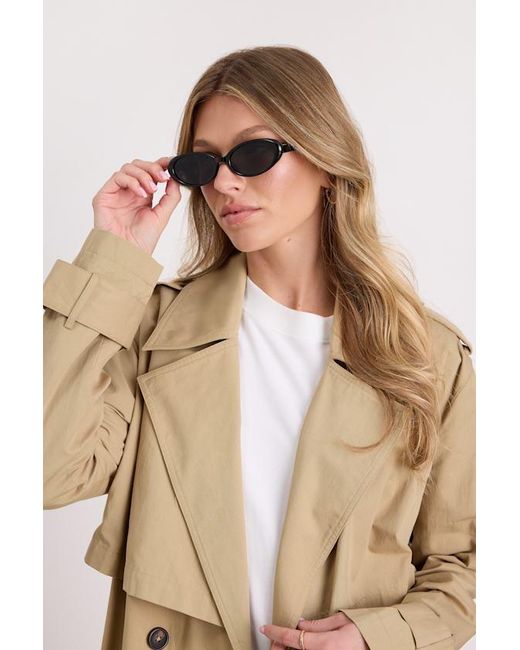 Lulus Natural Finn Round Sunglasses