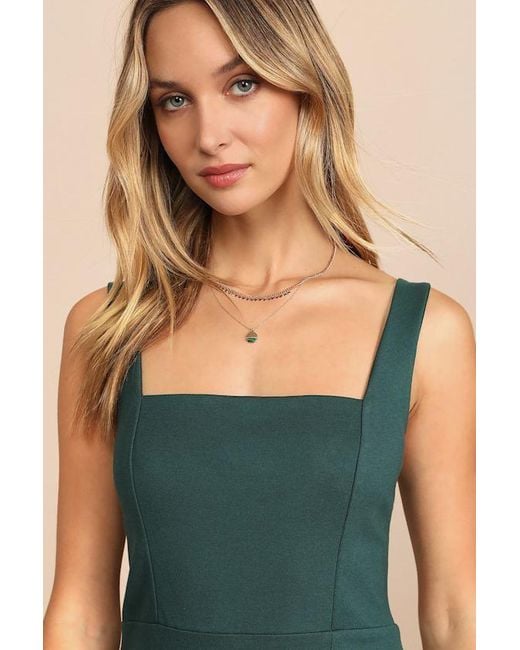 Lulus Blue Baby, You'Re The One Sleeveless Bodycon Midi Dress