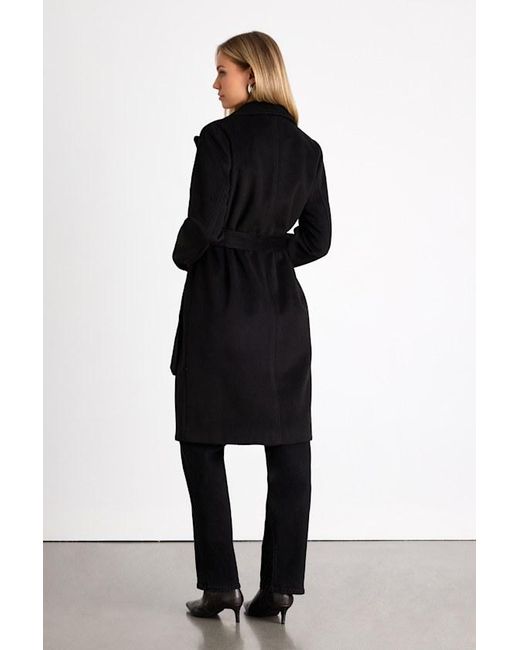 Lulus Black Season Of Sophistication Double-Breasted Coat