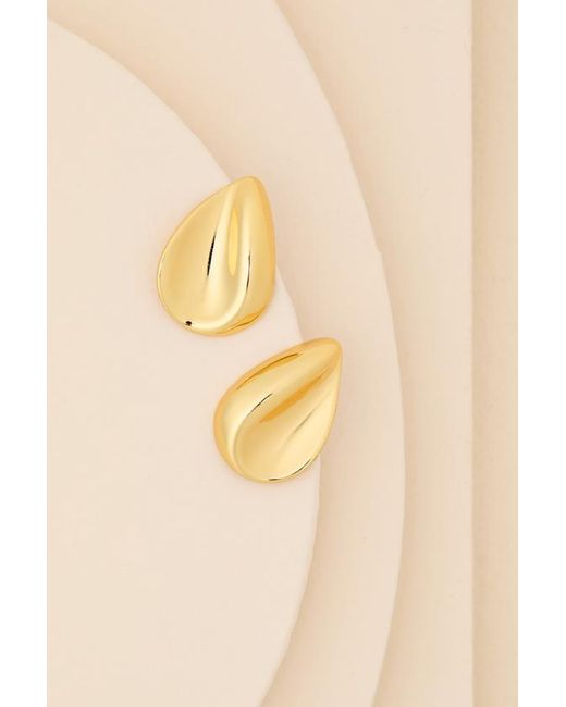 Lulus Natural Lidia Teardrop Statement Earrings