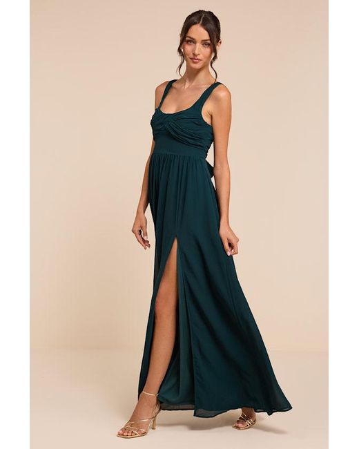 Lulus Multicolor Sensational Moment Pleated Maxi Dress