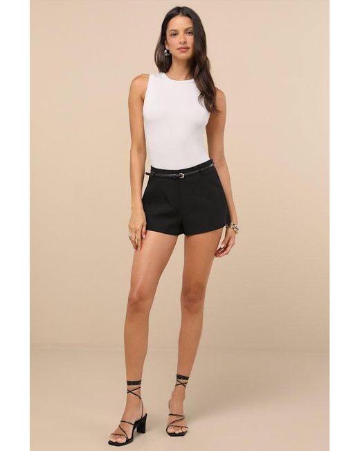 Lulus Black Always Easygoing Sleeveless Bodysuit