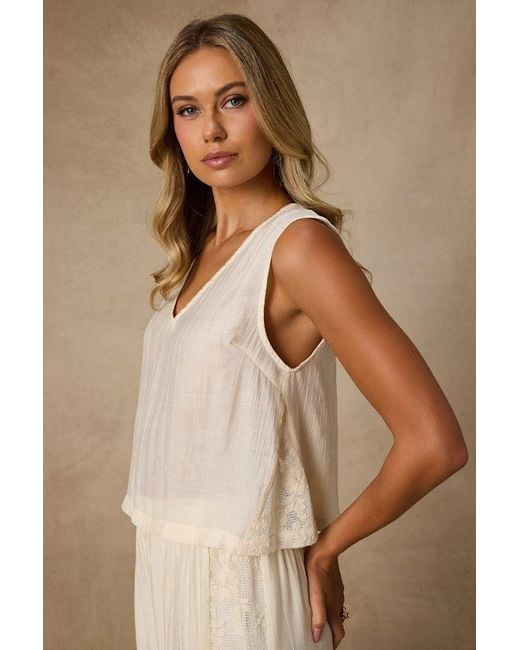 Lulus Natural June Cream Crochet Lace Tank Top