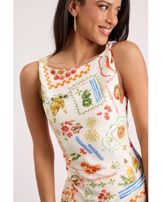Lulus White Vittoria Print Twist Strap Mini Dress