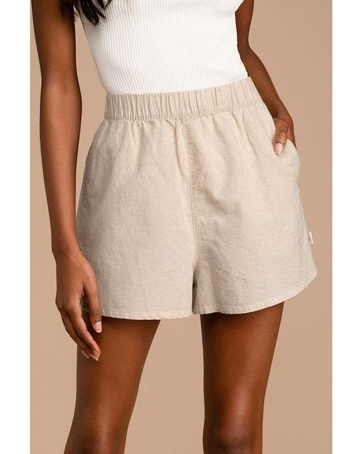 Lulus Natural Classic Beach Shorts