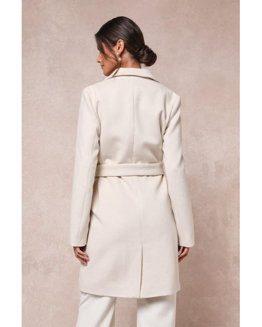Lulus Natural Harriet Button-Front Belted Coat