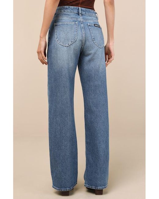 Rolla's Blue Kate Medium Wash Mid-Rise Baggy Jeans