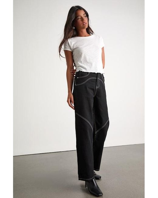 Lulus Blue Coveted Element Twill Carpenter Pants