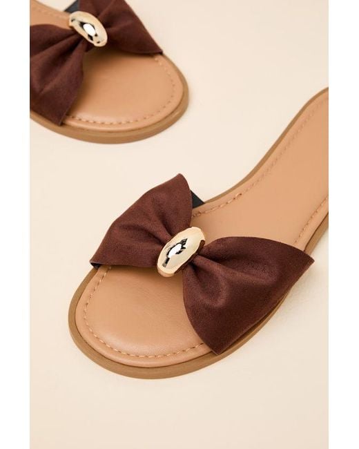 Lulus Black Nara Suede Slide Sandals