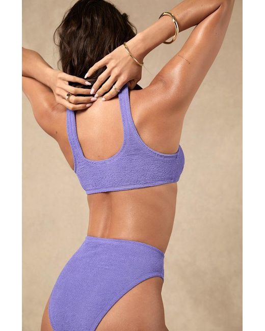 Lulus Blue Made For Sun Tie-Front Bikini Top