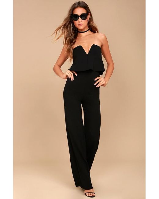 Lulus Natural Power Of Love Strapless Jumpsuit