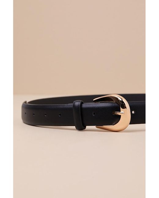 Lulus Black Total Element Belt