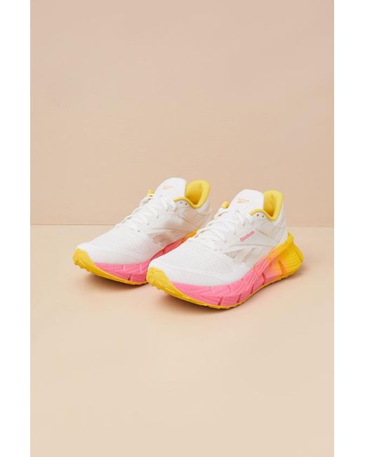 Reebok Natural Floatzig 1 Chalk And Atomic Mesh Sneakers