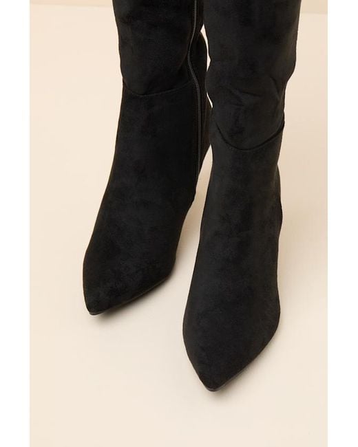 Lulus Black Lambert High Heel Boots