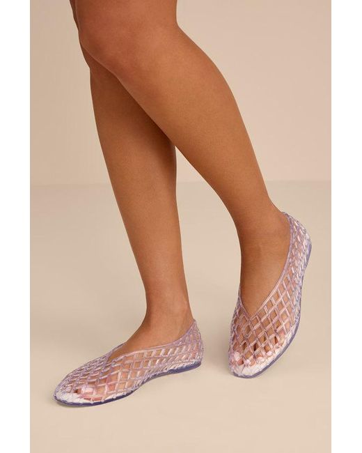 Dolce Vita Natural Jam Crystal Sheer Jelly Flats
