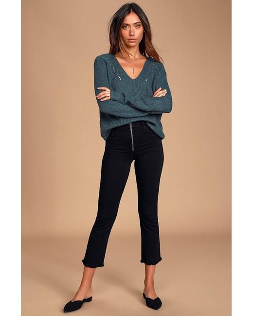 Lulus Gray Halifax Knit Sweater
