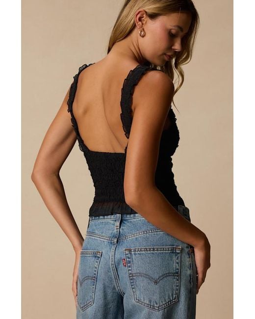 Lulus Black Kathryn Cropped Tank Top