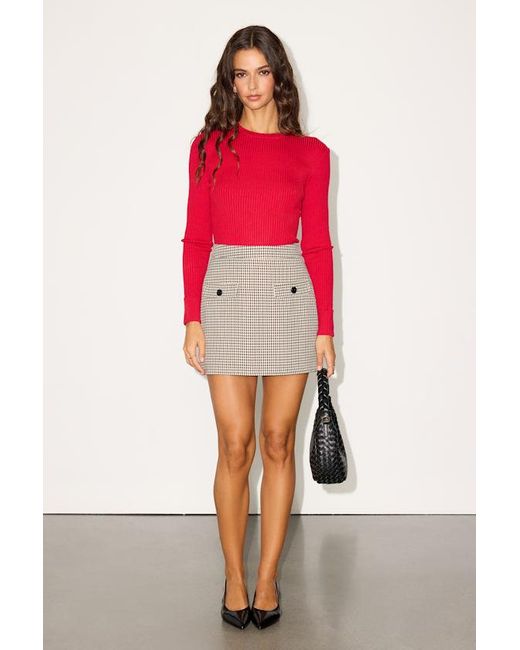 Lulus Basics Red Karlee Ribbed Knit Long Sleeve Sweater Top