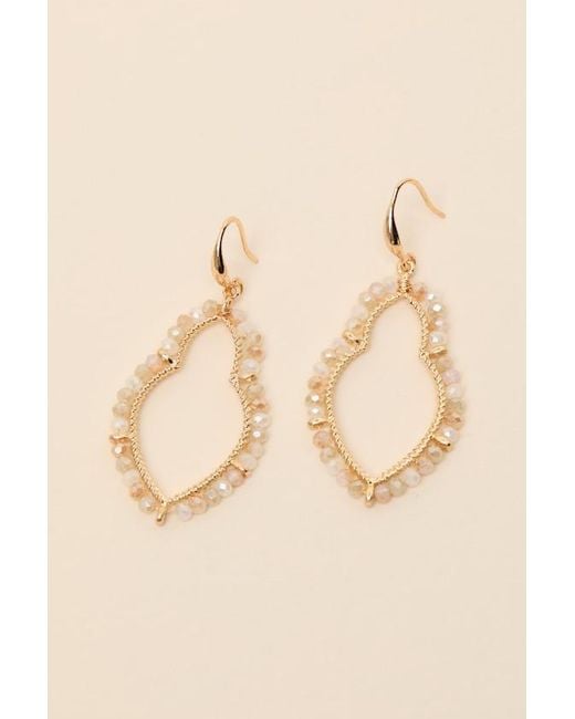 Lulus Black Nevett Beaded Statement Earrings