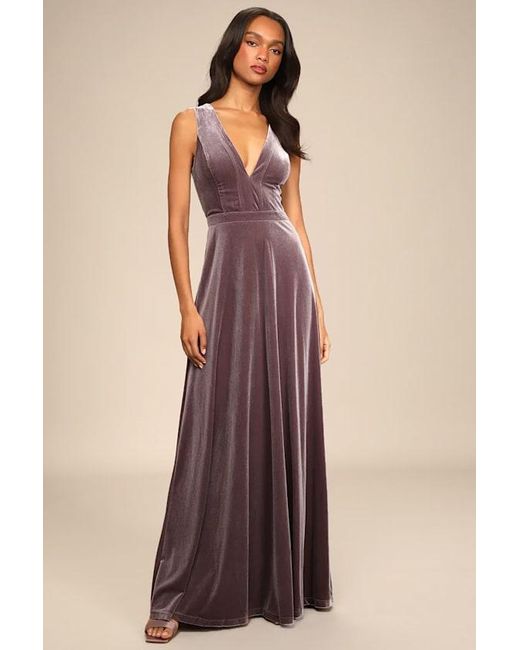 Lulus Multicolor Beautiful Night Velvet Sleeveless Maxi Dress