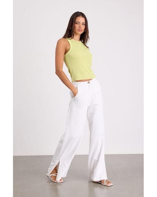 Lulus Green Essential Update Lime Ribbed Tank Top