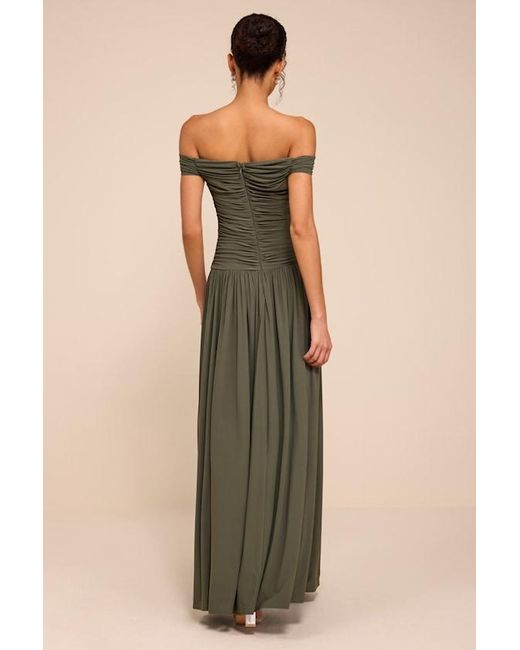 Lulus Green Aniya Jersey Knit Drop Maxi Dress