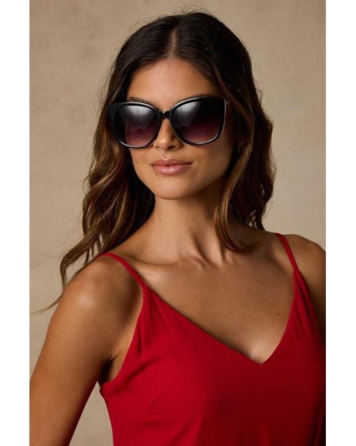 Lulus Brown Traya Oversized Square Sunglasses
