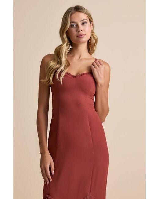 Lulus Multicolor Channa Pleated Hem Midi Dress