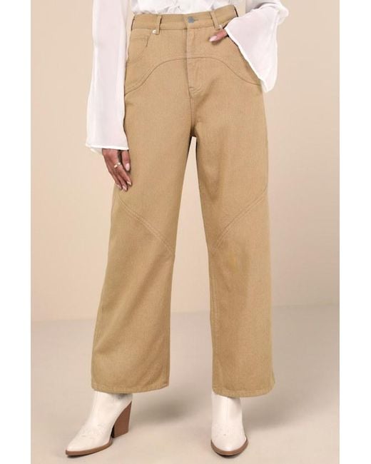 Lulus Natural Coveted Element Twill Carpenter Pants
