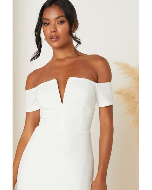 Lulus Natural Loveliest Aura Off-The-Shoulder Mermaid Maxi Dress