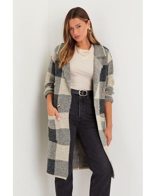 Lulus Multicolor Cuddle Club Plaid Long Sleeve Coatigan