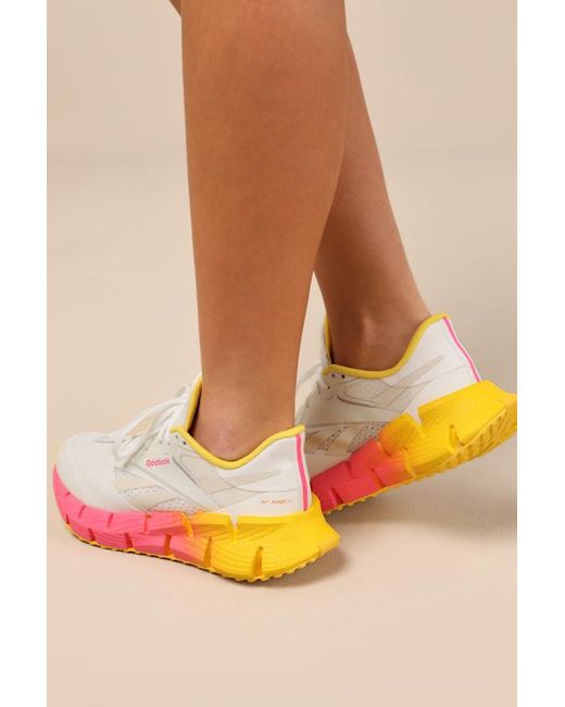 Reebok Natural Floatzig 1 Chalk And Atomic Mesh Sneakers