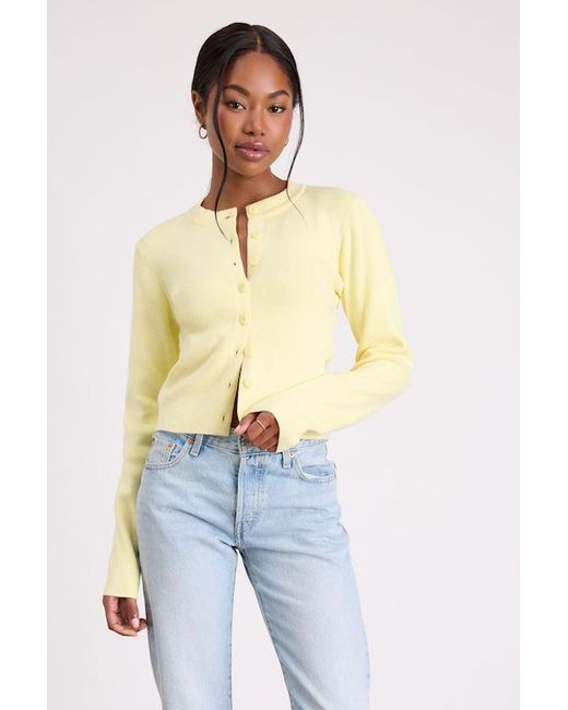 Lulus Blue Araya Button-Up Cardigan