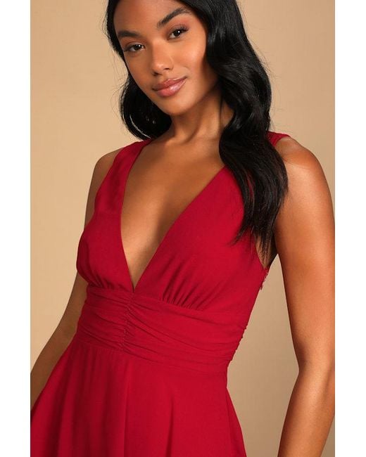 Lulus Celebration Time Sleeveless Tiered Midi Dress