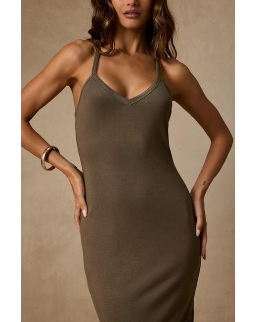 Lulus Green Palani Jersey Knit Maxi Dress