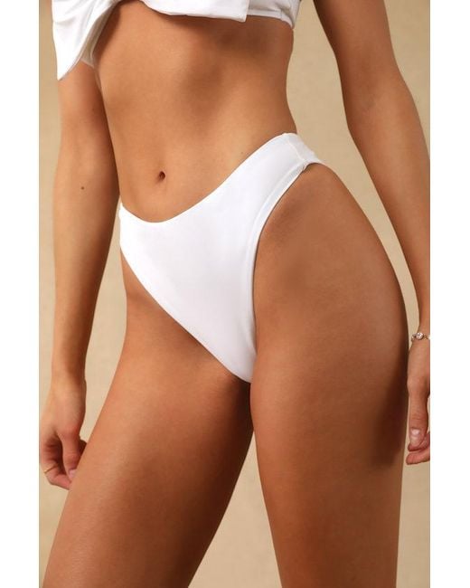 Lulus Brown Chevonne High-Waisted Bikini Bottoms