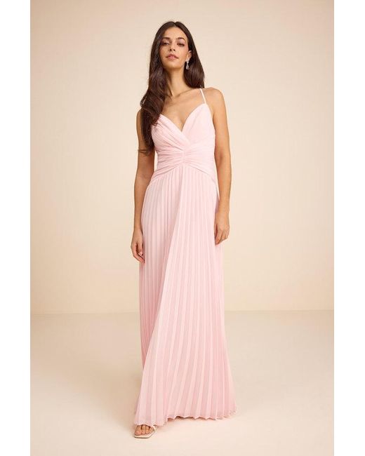 Lulus Corella Pleated Backless Maxi Dress in Pink | Lyst Lulus Corella Pleated Backless Maxi Dress in Pink | Lyst