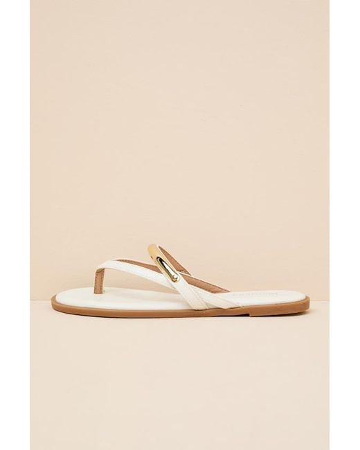 Lulus Natural Talani Flat Thong Sandals