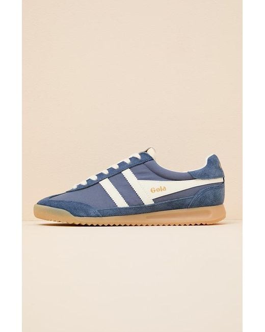 Gola Blue Firefly Moonlight And Off Suede Lace-Up Sneakers