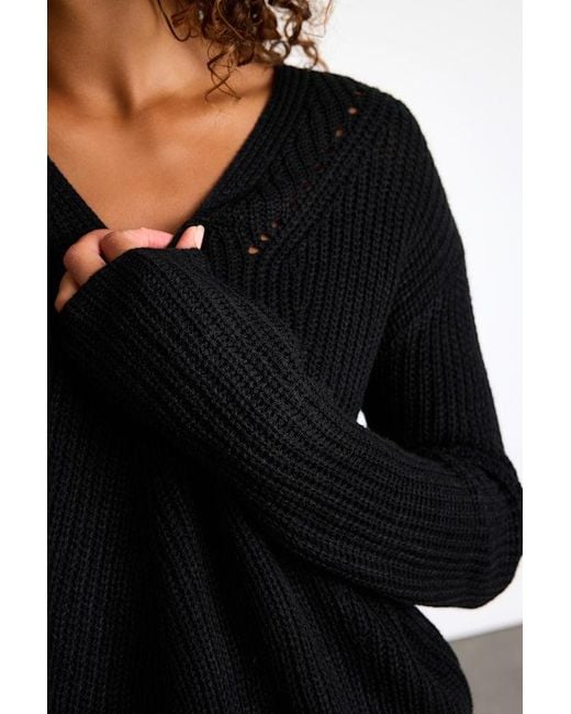 Lulus Black Halifax Knit Sweater